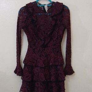 Alexis Deep Purple Lace Dress